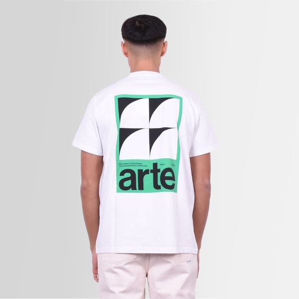 arte antwerp taut back g print t-shirt wit