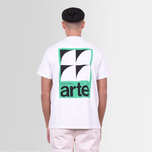 arte antwerp taut back g print t-shirt wit