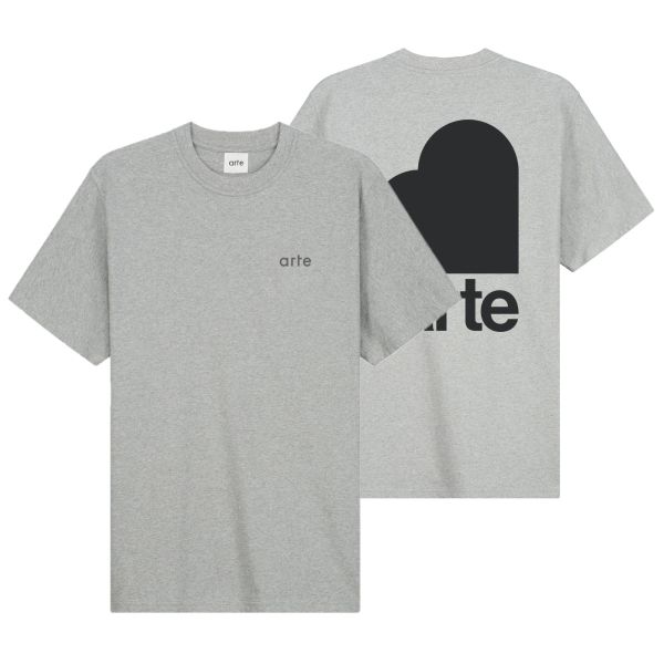 Arte Antwerp Taut Back Heart T-shirt Grijs