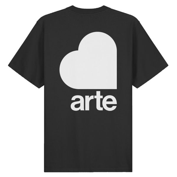 Arte Antwerp Taut Back Heart T-shirt Zwart