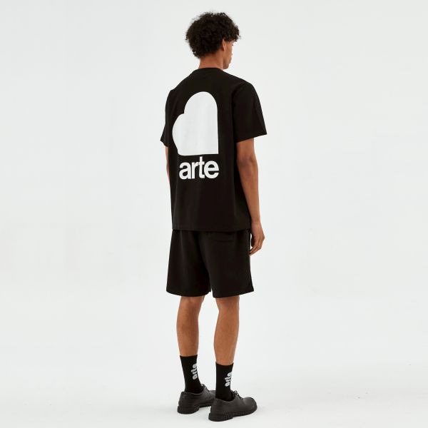 Arte Antwerp Taut Back Heart T-shirt Zwart