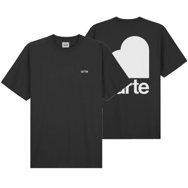 Arte Antwerp Taut Back Heart T-shirt Zwart
