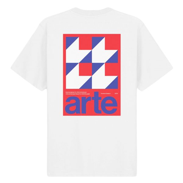 arte antwerp taut back r print t-shirt wit
