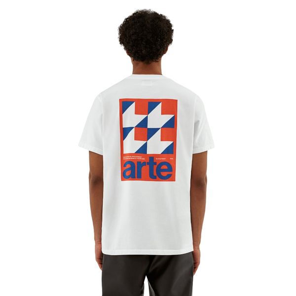 arte antwerp taut back r print t-shirt wit
