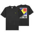 arte antwerp taut back Y print t-shirt zwart