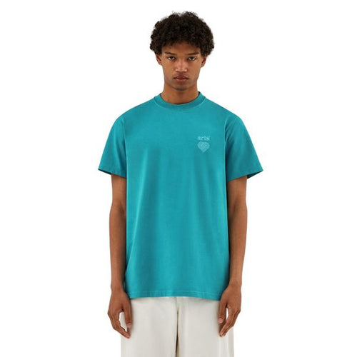 arte antwerp taut embroi logo t-shirt blauw