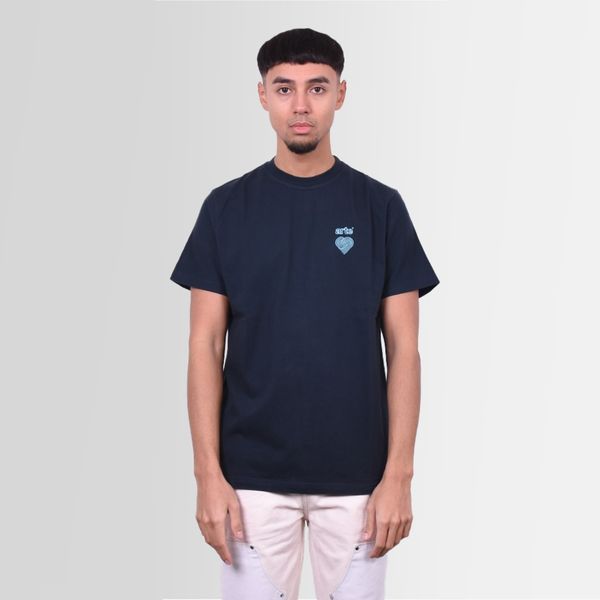 arte antwerp taut embroi logo t-shirt navy