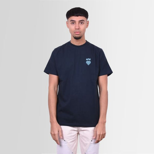 arte antwerp taut embroi logo t-shirt navy