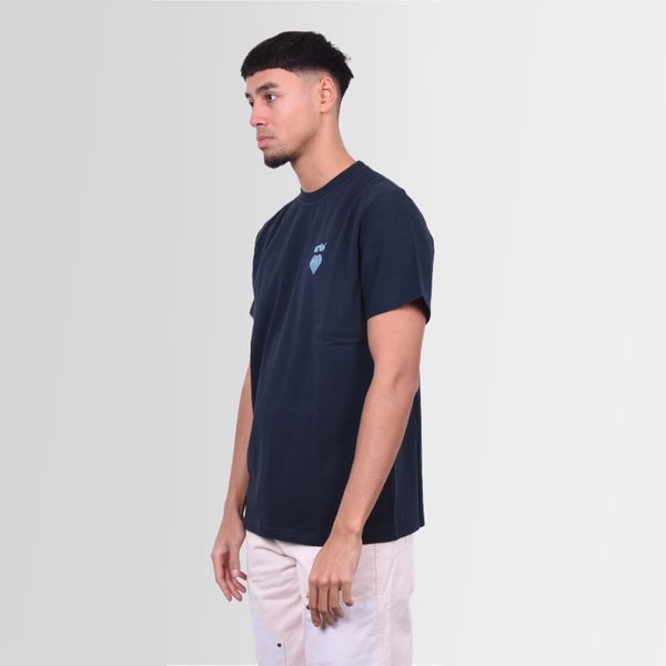 arte antwerp taut embroi logo t-shirt navy
