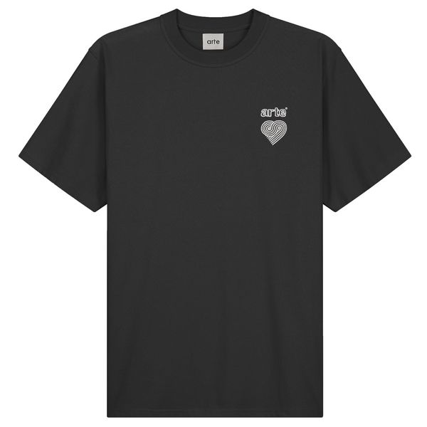 arte antwerp taut embroi logo t-shirt zwart