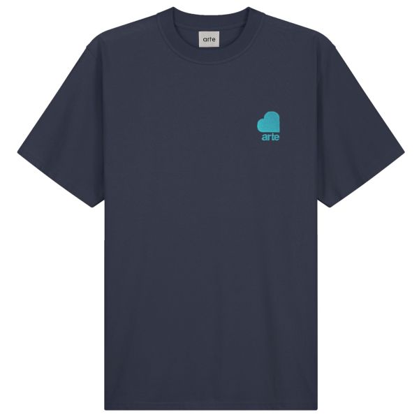 Arte Antwerp Taut Heart Logo T-shirt Navy