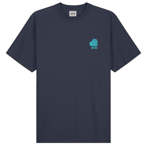 Arte Antwerp Taut Heart Logo T-shirt Navy