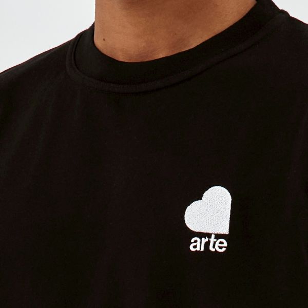 Arte Antwerp Taut Heart Logo T-shirt Zwart