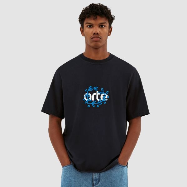Arte Antwerp Teo Arte Front T-shirt Navy