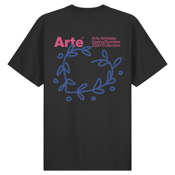 Arte Antwerp Teo Back Heart T-shirt Zwart