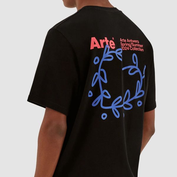 Arte Antwerp Teo Back Heart T-shirt Zwart