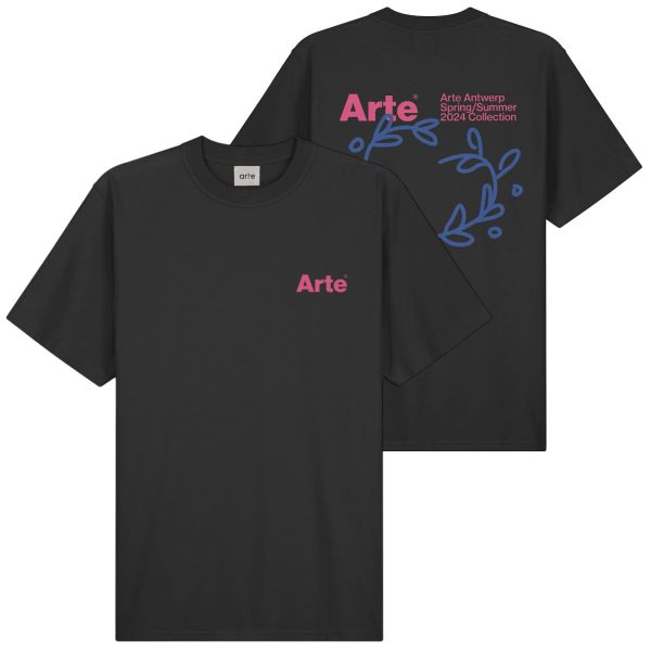 Arte Antwerp Teo Back Heart T-shirt Zwart