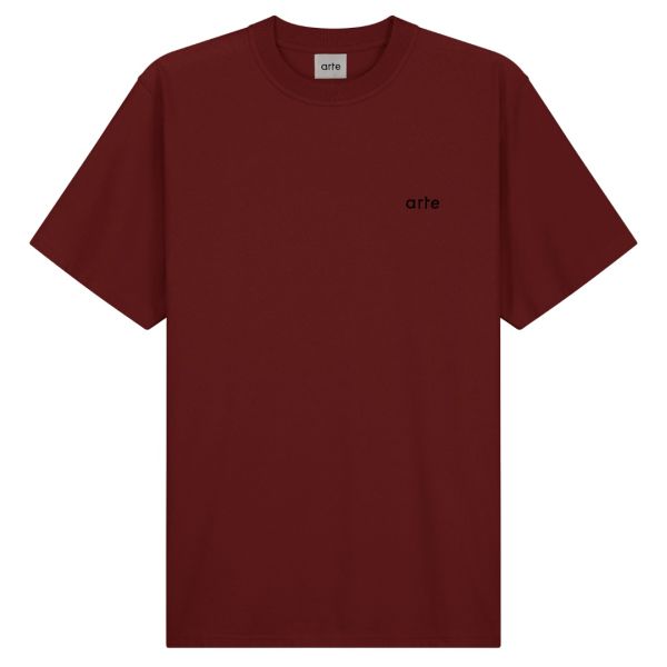 Arte Antwerp Teo Back Hearts T-shirt Bordeaux