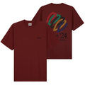 Arte Antwerp Teo Back Hearts T-shirt Bordeaux