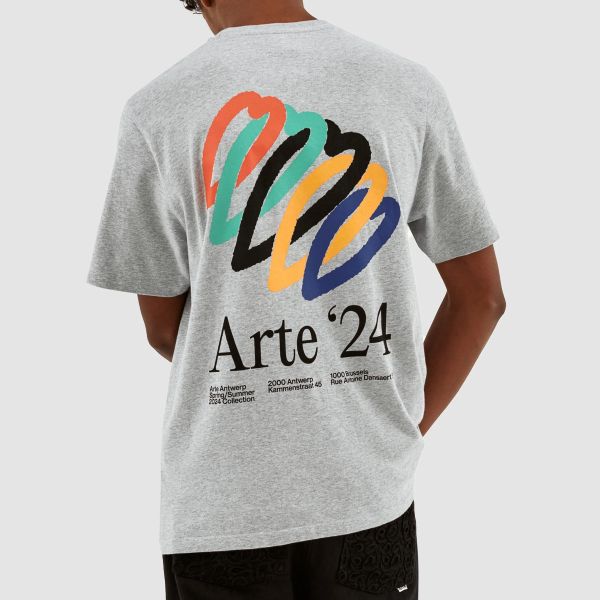 Arte Antwerp Teo Back Hearts T-shirt Grijs