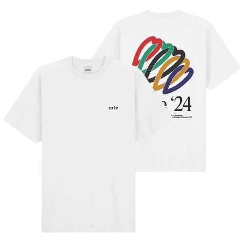 Arte Antwerp Teo Back Hearts T-shirt Wit