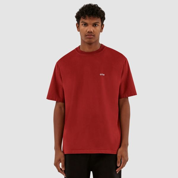 Arte Antwerp Teo Back Rings T-shirt Bordeaux