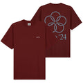 Arte Antwerp Teo Back Rings T-shirt Bordeaux