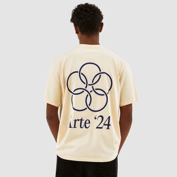Arte Antwerp Teo Back Rings T-shirt Off White