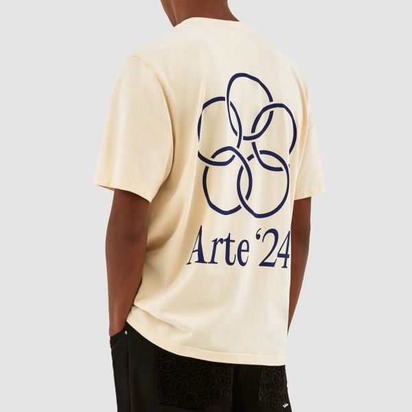 Arte Antwerp Teo Back Rings T-shirt Off White