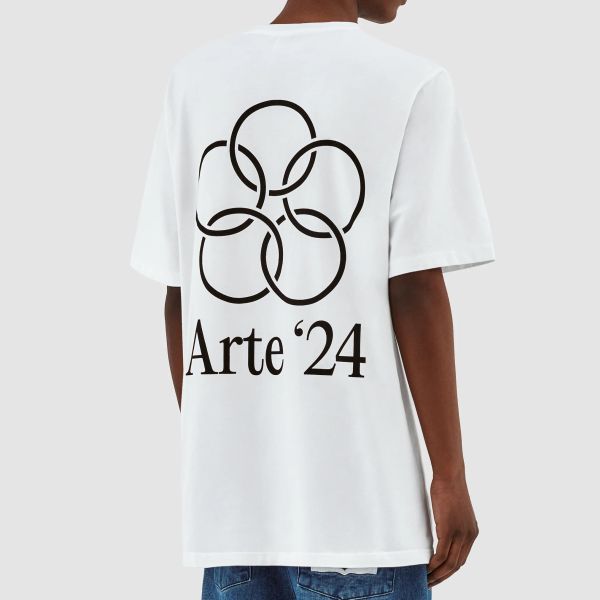 Arte Antwerp Teo Back Rings T-shirt Wit