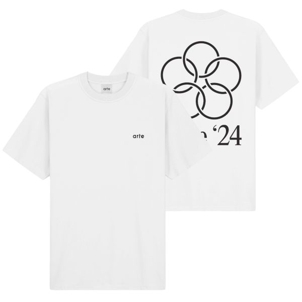Arte Antwerp Teo Back Rings T-shirt Wit
