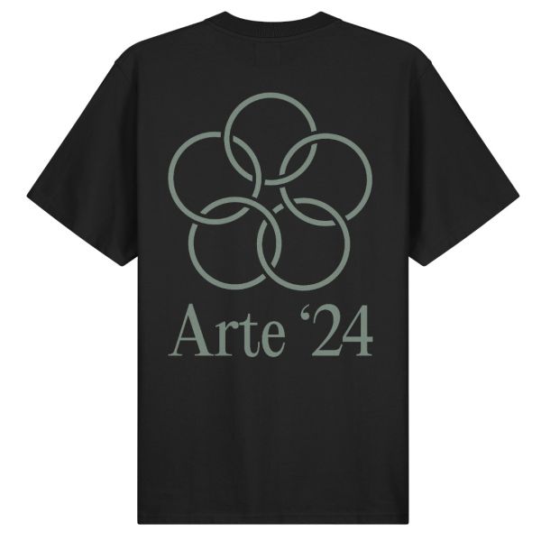 Arte Antwerp Teo Back Rings T-shirt Zwart