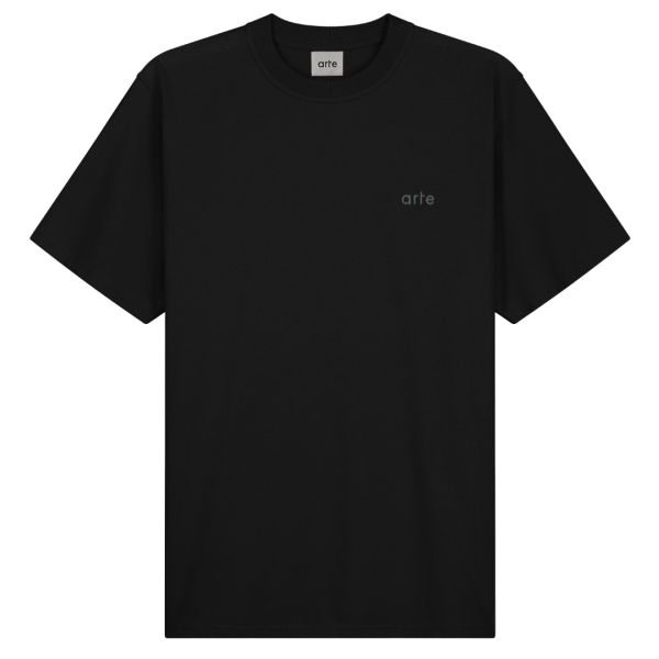 Arte Antwerp Teo Back Rings T-shirt Zwart