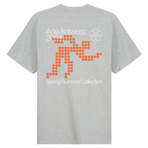 Arte Antwerp Teo Back Runner T-shirt Grijs