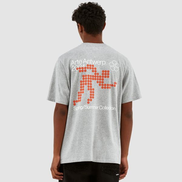 Arte Antwerp Teo Back Runner T-shirt Grijs