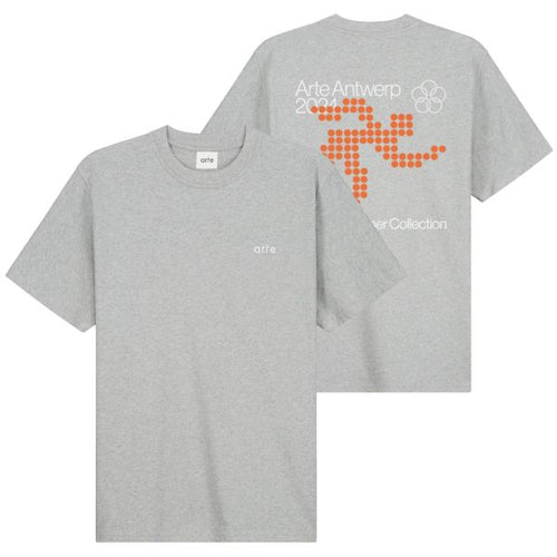 Arte Antwerp Teo Back Runner T-shirt Grijs