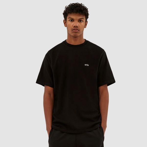Arte Antwerp Teo Back Runner T-shirt Zwart