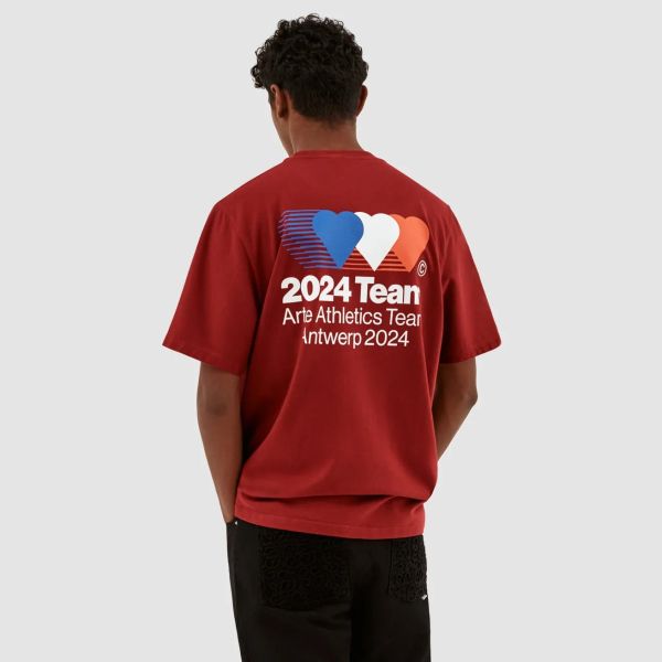 Arte Antwerp Teo Back Team T-shirt Bordeaux