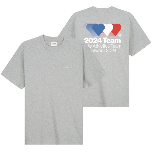 Arte Antwerp Teo Back Team T-shirt Grijs