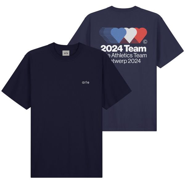 Arte Antwerp Teo Back Team T-shirt Navy
