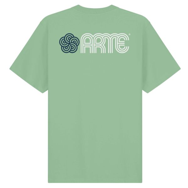 Arte Antwerp Teo Circle Flower T-shirt Groen