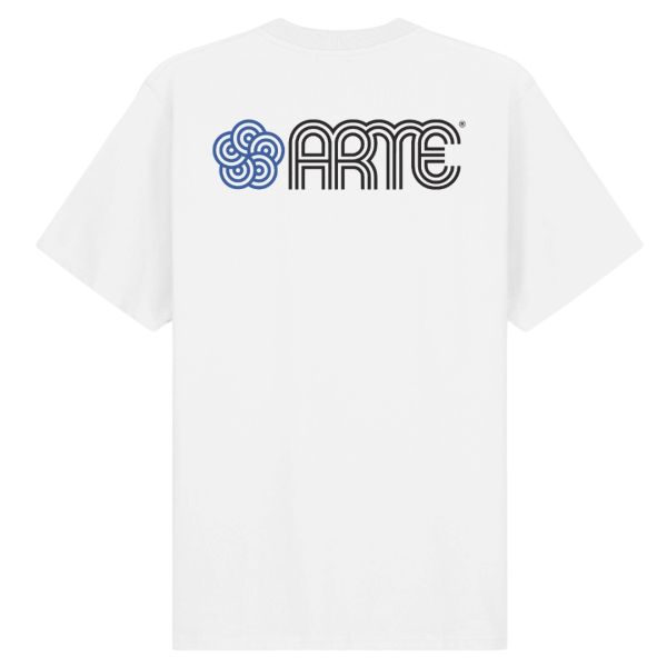 Arte Antwerp Teo Circle Flower T-shirt Wit