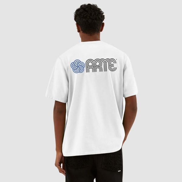 Arte Antwerp Teo Circle Flower T-shirt Wit