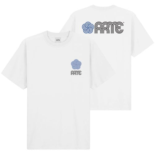 Arte Antwerp Teo Circle Flower T-shirt Wit