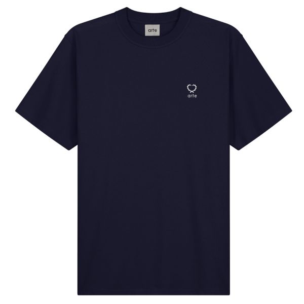 Arte Antwerp Teo Small Heart T-shirt Navy