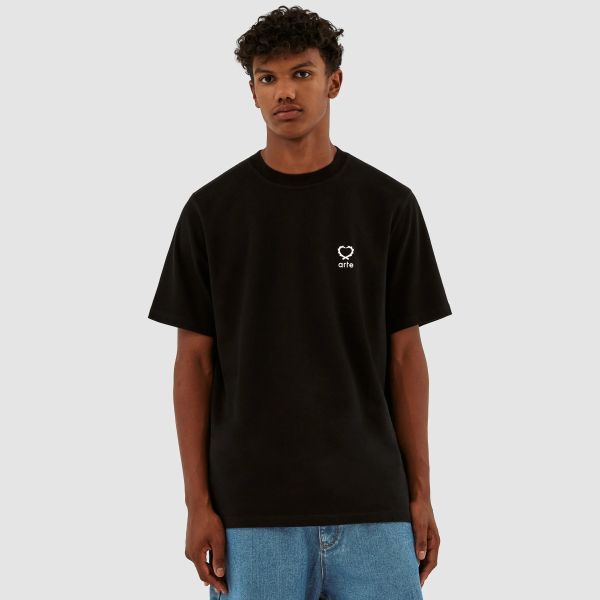 Arte Antwerp Teo Small Heart T-shirt Zwart