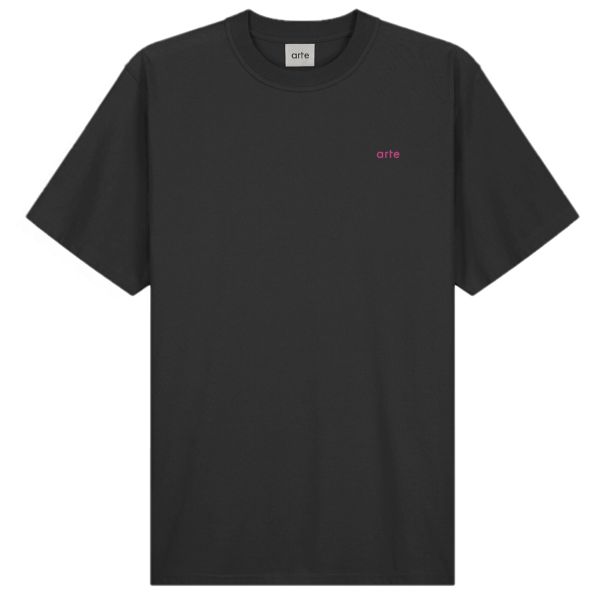 Arte Antwerp Tommy Back Flowers T-shirt Zwart