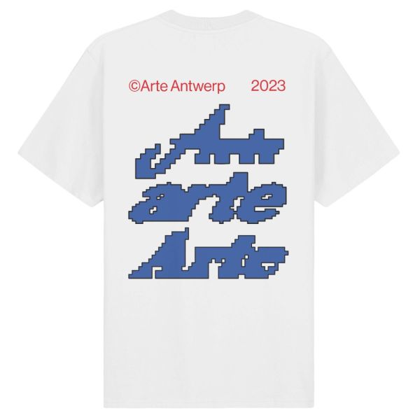 Arte Antwerp Tommy Back Multi T-shirt Wit