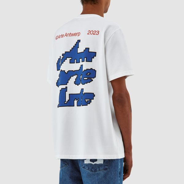 Arte Antwerp Tommy Back Multi T-shirt Wit