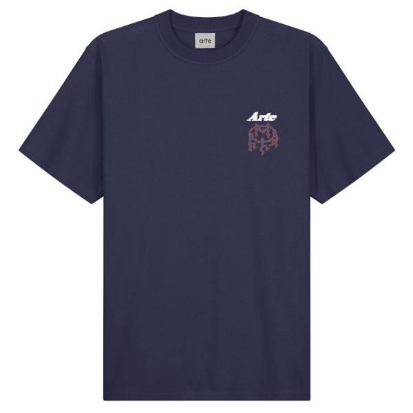 Arte Antwerp Tommy Back Pixel Dancers T-shirt Navy